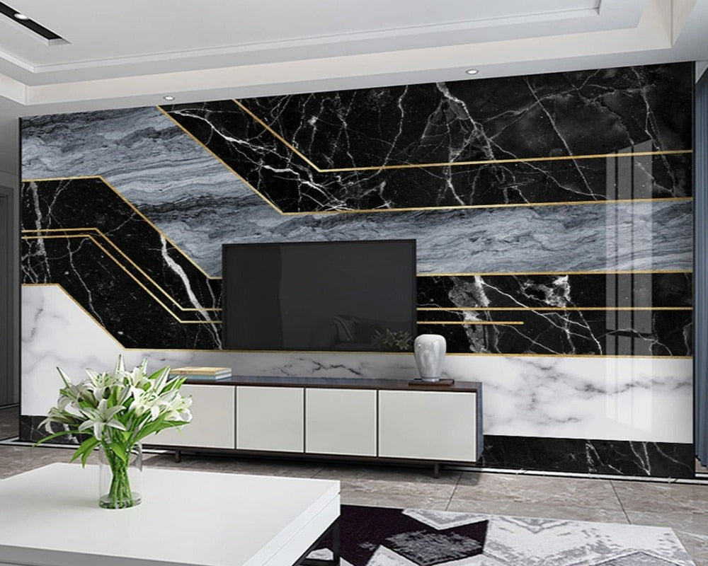 3D Wallpaper Marble Geometric